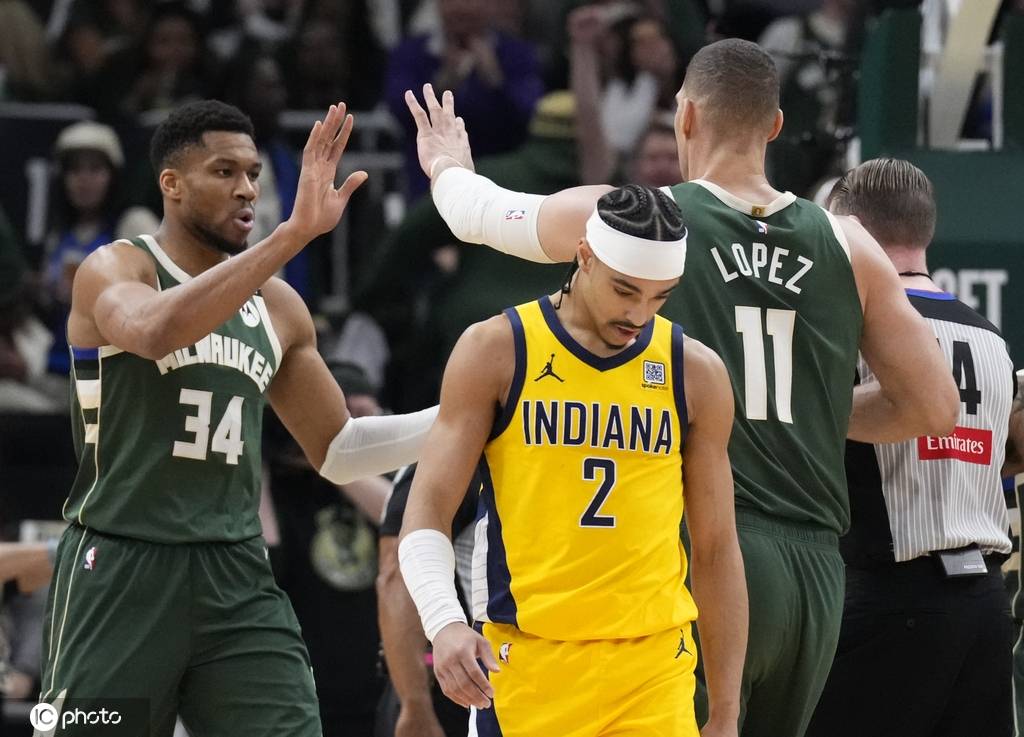 特伦特9记三分字母哥37+12 雄鹿大胜步行者总分1-2